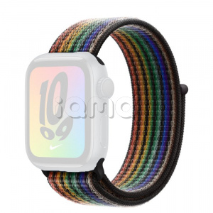41мм Спортивный браслет Nike черного цвета «Pride Edition» для Apple Watch