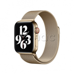 40мм Миланский сетчатый браслет золотого цвета для Apple Watch