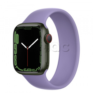 Купить Apple Watch Series 7 // 41мм GPS + Cellular // Корпус из алюминия зеленого цвета, монобраслет цвета «английская лаванда»