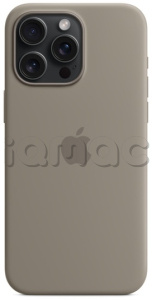 Силиконовый чехол MagSafe для iPhone 15 Pro, цвет "глина"