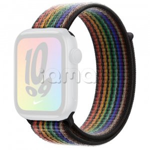 45мм Спортивный браслет Nike черного цвета «Pride Edition» для Apple Watch