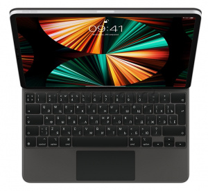 Чехол-Клавиатура Magic Keyboard для iPad Pro 12,9 дюйма (3,4,5,6-го поколения), русская раскладка (ear 2021), чёрный цвет