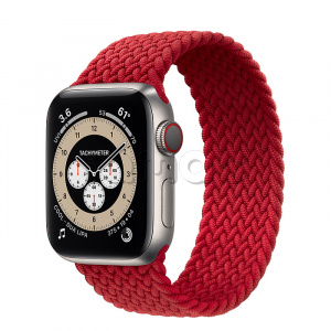 Купить Apple Watch Series 6 // 40мм GPS + Cellular // Корпус из титана, плетёный монобраслет цвета PRODUCT(RED)