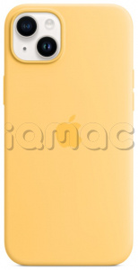 Силиконовый чехол MagSafe для iPhone 14, цвет Sunglow/Солнечное сияние