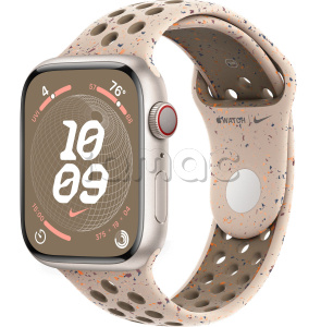 Купить Apple Watch Series 9 // 41мм GPS+Cellular // Корпус из алюминия цвета "сияющая звезда", спортивный ремешок Nike цвета "пустынный камень"
