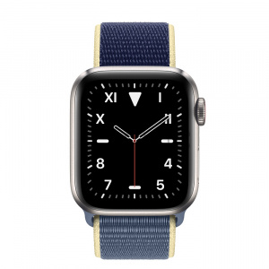 Купить Apple Watch Series 5 // 40мм GPS + Cellular // Корпус из титана, спортивный браслет цвета «морской лёд»