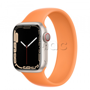 Купить Apple Watch Series 7 // 41мм GPS + Cellular // Корпус из алюминия цвета «сияющая звезда», монобраслет цвета «весенняя мимоза»