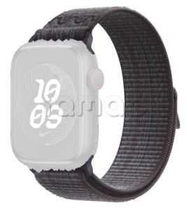 45мм Спортивный браслет Nike цвета «Черный/синий» для Apple Watch