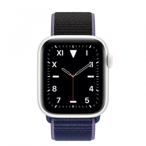 Купить Apple Watch Series 5 // 40мм GPS + Cellular // Корпус из керамики, спортивный браслет тёмно-синего цвета