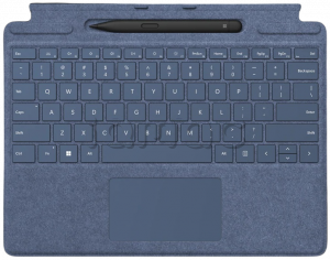 Клавиатура Microsoft Surface Pro Signature Keyboard со стилусом Surface Slim Pen 2 / Сапфир (Sapphire) / Alcantara