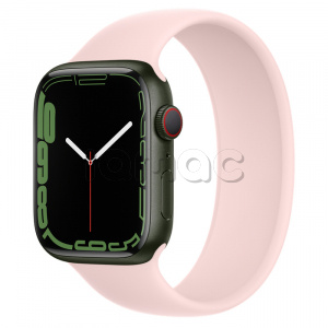 Купить Apple Watch Series 7 // 45мм GPS + Cellular // Корпус из алюминия зеленого цвета, монобраслет цвета «розовый мел»