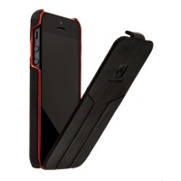 Чехол для iPhone 5s HOCO Mixed color Leather Case O Black&Red