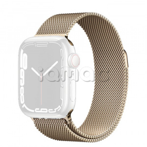 41мм Миланский сетчатый браслет золотого цвета для Apple Watch