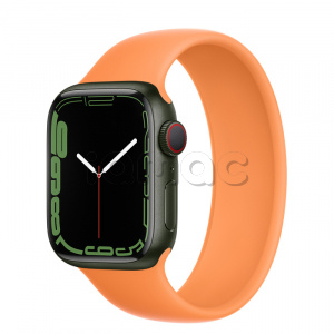 Купить Apple Watch Series 7 // 41мм GPS + Cellular // Корпус из алюминия зеленого цвета, монобраслет цвета «весенняя мимоза»