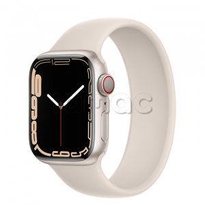 Купить Apple Watch Series 7 // 41мм GPS + Cellular // Корпус из алюминия цвета «сияющая звезда», монобраслет цвета «сияющая звезда»