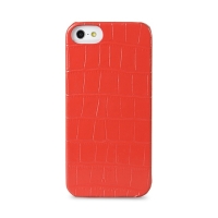 Накладка кожаная Melkco для iPhone 5C Leather Snap Cover Crocodile Print Pattern - Red