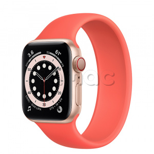 Купить Apple Watch Series 6 // 40мм GPS + Cellular // Корпус из алюминия золотого цвета, монобраслет цвета «Розовый цитрус»