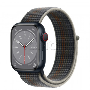 Купить Apple Watch Series 8 // 41мм GPS + Cellular // Корпус из алюминия цвета "темная ночь", спортивный браслет цвета "темная ночь"