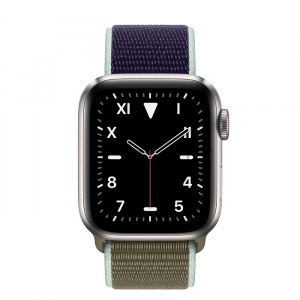 Купить Apple Watch Series 5 // 40мм GPS + Cellular // Корпус из титана, спортивный браслет цвета «лесной хаки»