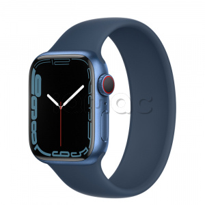 Купить Apple Watch Series 7 // 41мм GPS + Cellular // Корпус из алюминия синего цвета, монобраслет цвета «синий омут»