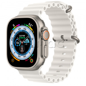 Купить Apple Watch Ultra // 49мм GPS + Cellular // Корпус из титана, ремешок Ocean Band белого цвета