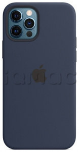 Силиконовый чехол MagSafe для iPhone 12 Pro, цвет «Тёмный ультрамарин»