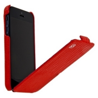 Чехол для iPhone 5s HOCO Lizard pattern Leather Case Red