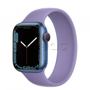 Купить Apple Watch Series 7 // 41мм GPS + Cellular // Корпус из алюминия синего цвета, монобраслет цвета «английская лаванда»