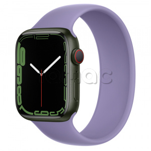 Купить Apple Watch Series 7 // 45мм GPS + Cellular // Корпус из алюминия зеленого цвета, монобраслет цвета «английская лаванда»
