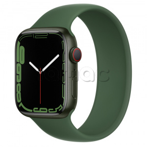 Купить Apple Watch Series 7 // 45мм GPS + Cellular // Корпус из алюминия зеленого цвета, монобраслет цвета «зелёный клевер»