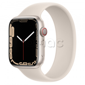 Купить Apple Watch Series 7 // 45мм GPS + Cellular // Корпус из алюминия цвета «сияющая звезда», монобраслет цвета «сияющая звезда»