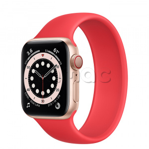 Купить Apple Watch Series 6 // 40мм GPS + Cellular // Корпус из алюминия золотого цвета, монобраслет цвета (PRODUCT)RED