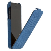 Чехол для iPhone 5s Borofone Crocodile flip Leather case Blue