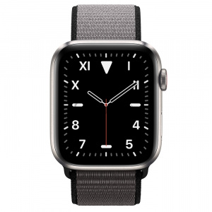 Купить Apple Watch Series 5 // 44мм GPS + Cellular // Корпус из титана, спортивный браслет цвета «тёмный графит»