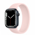 Apple Watch Series 7 // 41мм GPS // Корпус из алюминия цвета «тёмная ночь», монобраслет цвета «розовый мел»
