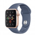 Apple Watch Series 5 // 40мм GPS + Cellular // Корпус из алюминия золотого цвета, спортивный ремешок цвета «морской лёд»