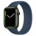 Apple Watch Series 7 // 45мм GPS // Корпус из алюминия зеленого цвета, монобраслет цвета «синий омут»