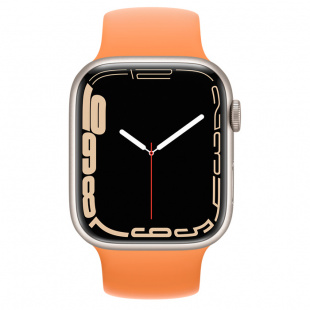 Apple Watch Series 7 // 45мм GPS // Корпус из алюминия цвета «сияющая звезда», монобраслет цвета «весенняя мимоза»