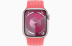 Apple Watch Series 9 // 45мм GPS // Корпус из алюминия розового цвета, плетёный монобраслет цвета "розовая гуава"