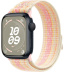 Apple Watch Series 9 // 45мм GPS // Корпус из алюминия цвета "темная ночь", спортивный браслет Nike цвета "сияющая звезда/розовый"