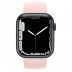 Apple Watch Series 7 // 45мм GPS // Корпус из алюминия цвета «тёмная ночь», монобраслет цвета «розовый мел»