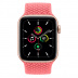 Apple Watch SE // 40мм GPS // Корпус из алюминия золотого цвета, плетёный монобраслет цвета «Розовый пунш» (2020)