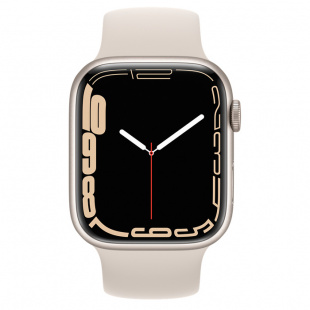 Apple Watch Series 7 // 41мм GPS // Корпус из алюминия цвета «сияющая звезда», монобраслет цвета «сияющая звезда»
