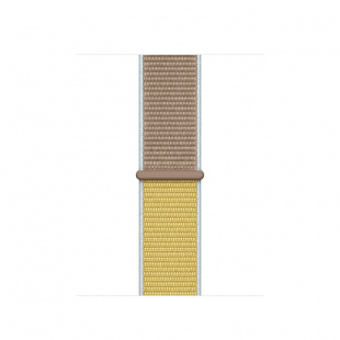 Apple Watch Series 5 // 44мм GPS // Корпус из алюминия серебристого цвета, спортивный браслет цвета «верблюжья шерсть»