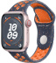 Apple Watch Series 9 // 45мм GPS+Cellular // Корпус из алюминия розового цвета, спортивный ремешок Nike цвета "синее пламя"