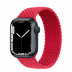 Apple Watch Series 7 // 41мм GPS // Корпус из алюминия цвета «тёмная ночь», плетёный монобраслет цвета (PRODUCT)RED