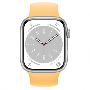 Apple Watch Series 8 // 41мм GPS + Cellular // Корпус из алюминия серебристого цвета, монобраслет цвета "солнечное сияние"