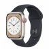 Apple Watch Series 8 // 41мм GPS + Cellular // Корпус из алюминия цвета "сияющая звезда", спортивный ремешок цвета "темная ночь"