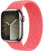 Apple Watch Series 9 // 45мм GPS+Cellular // Корпус из нержавеющей стали серебристого цвета, плетёный монобраслет цвета "розовая гуава"