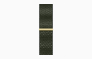 Apple Watch Series 9 // 41мм GPS+Cellular // Корпус из нержавеющей стали золотого цвета, спортивный браслет цвета "зеленый кипарис"
